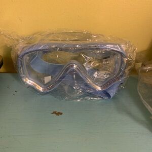 Seago kids light blue diving mask